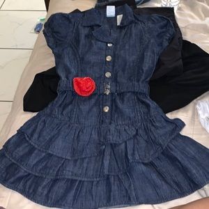 Guess denim dress with buckle
